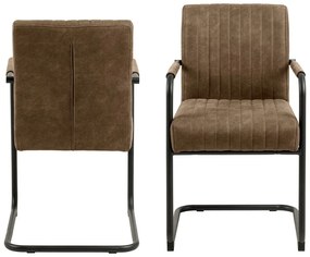 Sedie da pranzo marroni in un set di 2 Adele - Actona