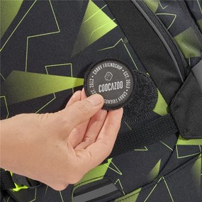 Zaino scuola coocazoo PORTER, Lime Flash, certificato AGR