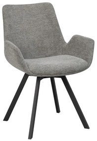 Set di sedie da pranzo grigia in imbottito 2 pz Norwell – Rowico