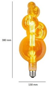 Vivida bulbs vintage ptc-8c e27 2700k 8w 1020 lm (360°) 130x380mm