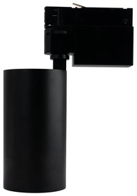 Faro LED 30W Trifase Nero 60° 120lm/W CRI92 no Flickering - BRIDGELUX LED Colore Bianco Caldo 2.700K
