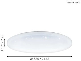Eglo 98448 - Plafoniera LED FRANIA LED/49,5W/230V