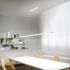 Lampadario In Metallo Moderno Sway Bianco 2 Luci