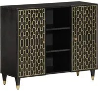 Credenza 90x33x75 cm in Legno Massello di Mango 358348