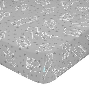 Lenzuolo di cotone per bambini, 90 x 200 cm Best Buddies - Moshi Moshi