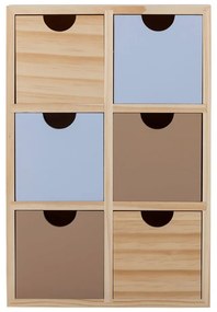Organizer per bambini in legno di colore naturale 27x8x18 cm Calle - Bloomingville Mini