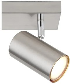 Globo 57911-2 - Faretto ROBBY 2xGU10/25W/230V cromo opaco