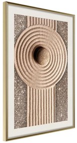 Poster  Sandy Roundabout  Cornice Quadri Cornice d'oro con passe-partout, Larghezza x Altezza Home decor 20x30