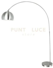 Piantana plaza nickel 1 luce attacco e27 152x35x200cm  con base in ...