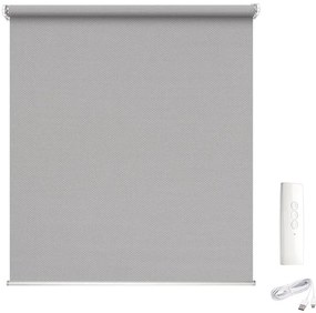 Tenda a rullo motorizzata screen MADECO Eroll grigio 204 x 250 cm