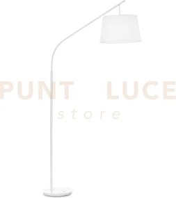 Daddy lampada da terra in metallo e paralume in tessuto 1 luce atta...