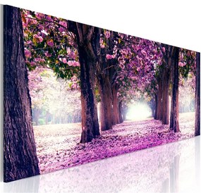 Quadro Calma di viola autunno  Colore Marrone, Dimensioni e Misure 120x40