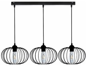 Lampadario a sospensione con filo BOCCA 3xE27/60W/230V