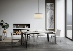 Consolle Allungabile Rio con Struttura Ruggine, 90x40/300 Rio premium / Bianco
