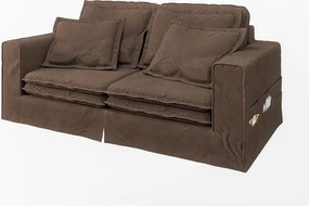 Divano marrone scuro 196 cm Nora – Ropez