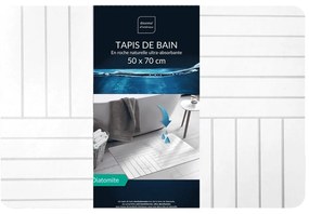 Tappetino per il bagno bianco 50x70 cm Malta – douceur d'intérieur