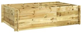 Letto Rialzato 150x100x40 Cm İn Legno Impregnato /