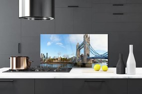 Rivestimento parete cucina Architettura del ponte di Londra 100x50 cm