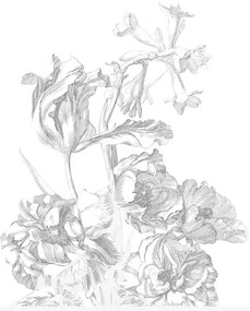 KEK Amsterdam Carta da parati panoramica Engraved Flowers 4 - S