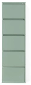 Scarpiera in metallo grigio-verde Billy - Spinder Design