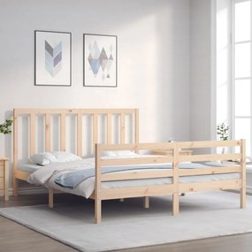 Giroletto Senza Materasso 160x200 Cm İn Legno Massello Di Pino /
