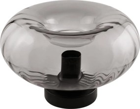 Osram - Lampada da tavolo DECOR SMOKE 1xE27/12W/230V nera/grigio fumé