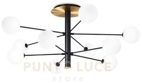 Lampada da soffitto cosmopolitan pl10 nero ottone