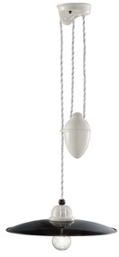 1-light suspension lamp - C1616- B&amp;amp;W Collection- Ferroluce Retrò