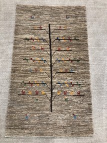 Gabbeh Tappeto persiano 80 x 140 Grigio (Iran) Annodato A Mano