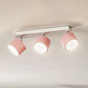 Eko-Light Faretto da soffitto Cloudy 3 luci rosa