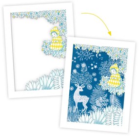 Set creativo - Cianotipia - Al chiaro della luna