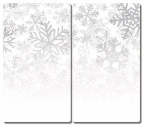 Tagliere in vetro temperato Inverno, neve, fiocchi di neve 60x52 cm