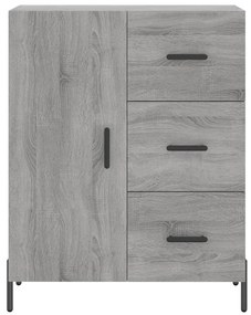 Credenza grigio sonoma 69,5x34x90 cm in legno multistrato