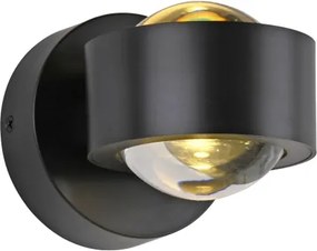 Schöner Wohnen 19331-18 - Lampada da parete LED CHIA 2xLED/2W/230V, nero