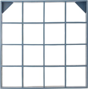 Mensola blu in legno riciclato con ripiani multipli 70 cm Bekka – Bloomingville