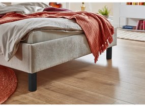 Letto singolo imbottito beige rete non inclusa 120x200 cm Joker – Meise Möbel