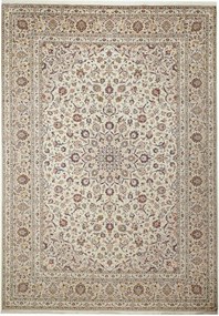 Kashan Tappeto persiano 350 x 240 Beige (Iran) Annodato A Mano