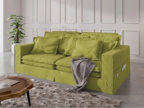 Divano verde chiaro 236 cm Nora – Ropez