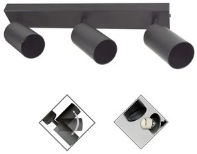 Luce Spot FARGO 3xGU10/30W/230V nero