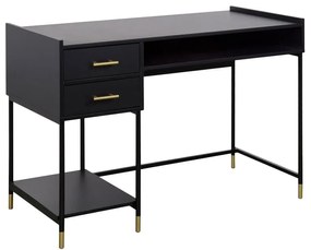 Scrivania Tedy  L 110 x H 78.5 x P 55 cm nero
