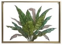 Tela DKD Home Decor Tropicale Foglia della pianta (80 x 3 x 60 cm)