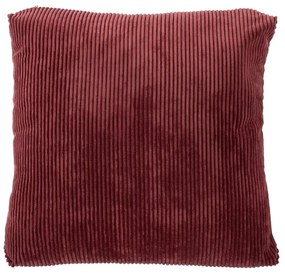 Cuscino decorativo rosso a coste, 60 x 60 cm - Tiseco Home Studio