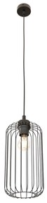 Sospensione Minimal Industrial Minerva 1 Luce Nera