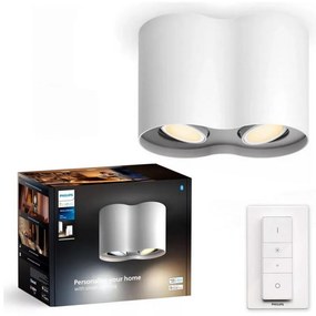 Philips - Faretto LED dimmerabile Hue PILLAR 2xGU10/4,2W/230V + +TC bianco