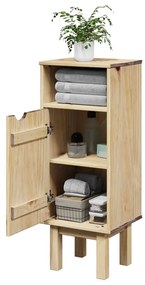 Mobile Da Bagno Otta 35x30x90 Cm İn Legno Massello Di Pino /