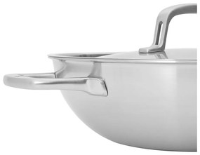 Padella wok in acciaio inox con coperchio ø 30 cm Lucca 3.0 – FABINI
