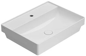 Globo T-edge Lavabo 61x46 da Incasso in ceramica Bianco Lucido