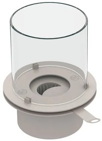 Camino a bioetanolo braciere da giardino da terra per interno esterno STROMBOLI Bianco Perla d.60 x h56