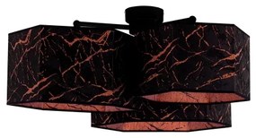 Duolla - Lampadario a plafone ROLLER TRIO HEX 3xE27/15W/230V nero/rame