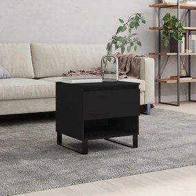 Tavolino Da Salotto Nero 50x46x50 Cm İn Legno Multistrato /